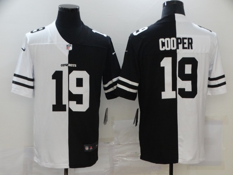Men's Dallas Cowboys Amari Cooper #19 Black/White Jersey